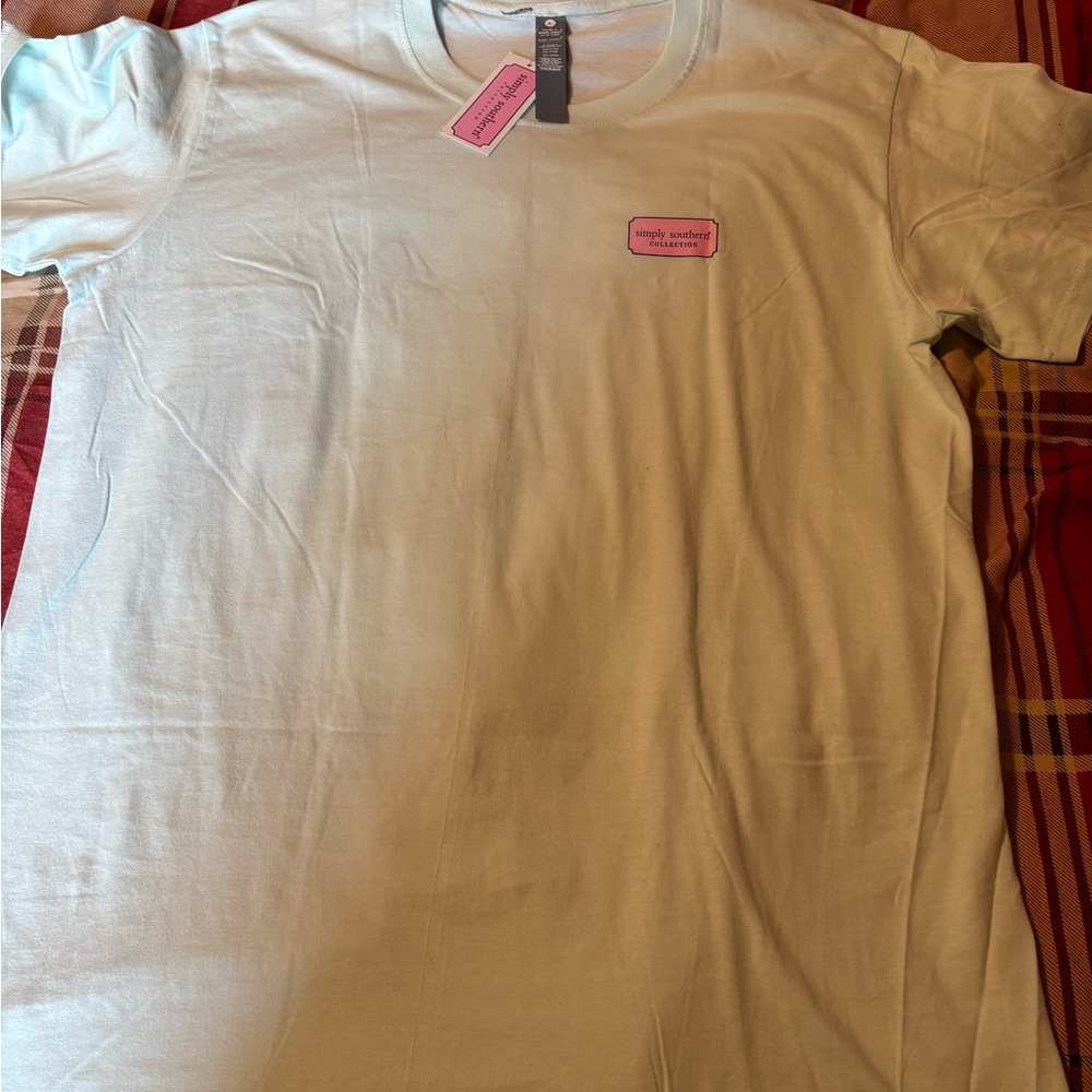 Simply Southern Light green Short Sleeve Tee